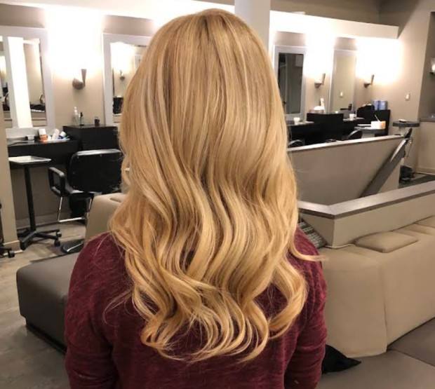 Hairstyle framing the face